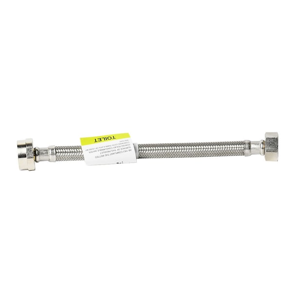 Thrifco Plumbing 1/2 Inch FIP x 7/8 Inch Ballcock x 20 Inch Long Stainless Steel Toilet Riser 4401470 - main